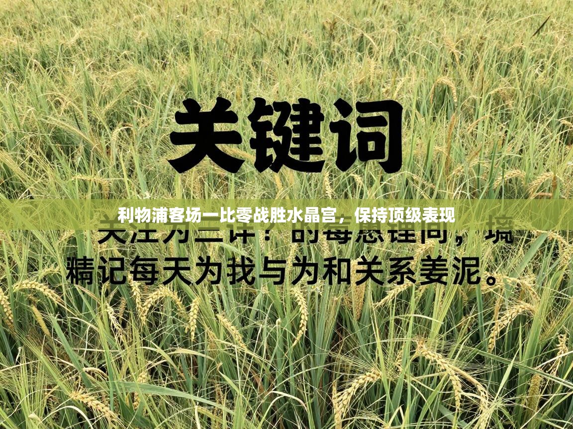 利物浦客场一比零战胜水晶宫，保持顶级表现  第2张